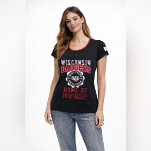 short sleeve Wi badger home of the Bucky badger T-shirt